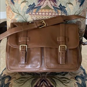 Brown Leather Coach Briefcase